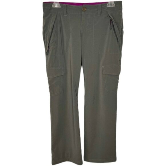 Eddie Bauer Fleece-Lined Pants - Grey/Fuchsia - 2P - Picture 1 of 8